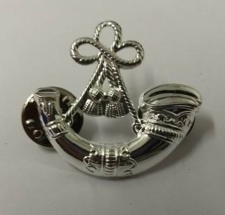 British Army Light Infantry Cap / Beret Snap Pin Metal Badge -