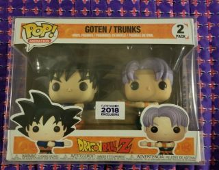 Funko Pop Funimation Exclusive Dragon Ball : Goten/trunks 2 Pack In Protector