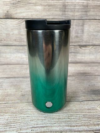 Starbucks 2018 Green Ombre Stainless Steel Travel Mug Coffee Cup Tumbler 12oz
