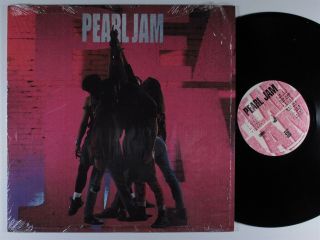 Pearl Jam Ten Epic Lp Vg,  1st Pressing Shrink