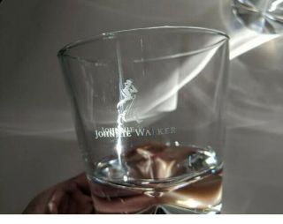 Johnnie Walker Whiskey Rocks Cocktail Glass Set Of Two (2) Pristine