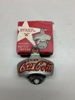 Vintage Starr X Coke Coca Cola Wall Mount Bottle Opener