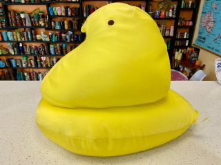 Peep Peeps 12 " Plush Yellow Chick Bean Bag Large Stuffed Easter Animal Toy