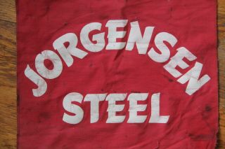 Vintage Jorgensen Steel Red Safety Truck Flag