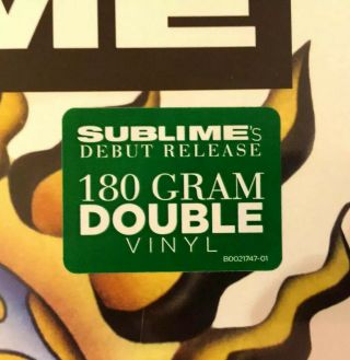 Rare Unreleased Sublime 40oz To Freedom Vinyl Lp W/green Sticker Skunk Records