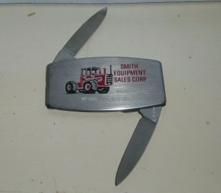 Vintage Zippo Advertising Smith Equipment Sales Massey Ferguson 1800 Knife File
