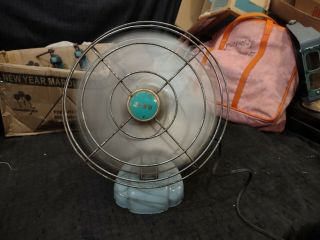 Vintage Electric Industrial Zero Fan 9 Inch Oscillating Desk Fan L 60 