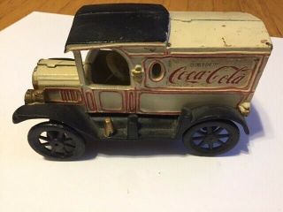 Coke Coca - Cola Cast Iron Delivery Truck Vintage