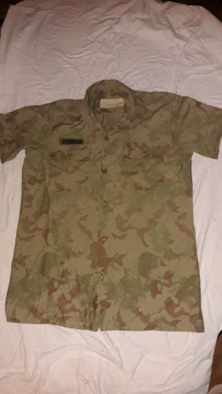 Camo Uniform South African 2nd Pattern Shirt.  Large.