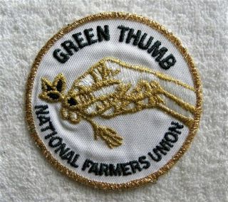 Vintage Green Thumb,  National Farmers Union,  Nfu Patch