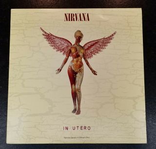 Nirvana " In Utero " Clear Vinyl 1993 Dgc Us Promo