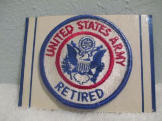 Vintage United States Army Retired Eagle Crest Patch Usa Korea Military Veteran