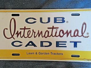 International Cub Cadet Lawn & Garden Tractors Metal License Plate Sign 3