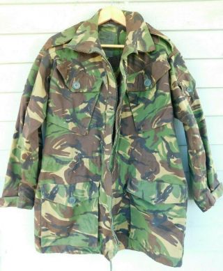 British Army Dpm Camo Combat Smock Field Jacket,  180/104 (large) Temperate