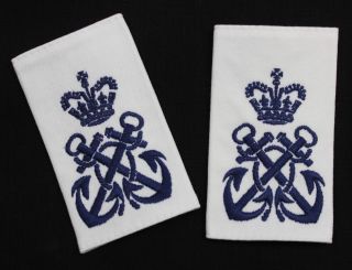 Royal Navy Petty Officer Shoulder Rank Slides Badges