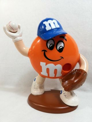 Collectible M&ms Candy Dispenser The Milk Chocolate Melts In Your Mouth Orange