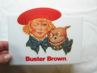 Vintage Buster Brown Sign Plastic Retail Store Display