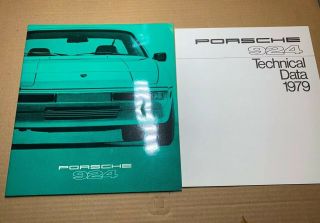 Porsche 924 Showroom Sales Brochure 1979 Usa Edition With Technical Data
