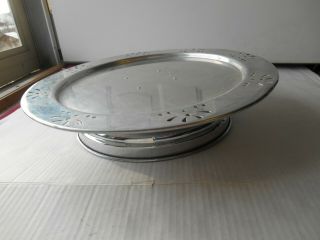 Vintage Revolving Musical Happy Birthday Cake Plate Stand