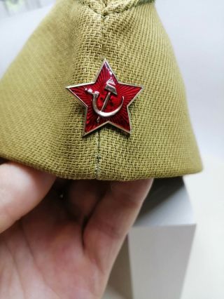 Pilotka Gost Soviet Army Garrison Cap With A Red Asterisk Soviet Soldier Ussr