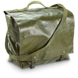 Czech Military Vinyl Waterproof Gas Mask / Field Equipment Bag