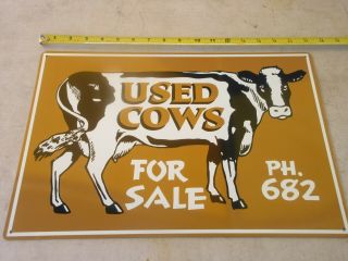 Cows Tin Sign 11x17