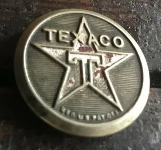 Vintage Texaco Gas Service Station Uniform Jacket Cap Hat Button Colorful
