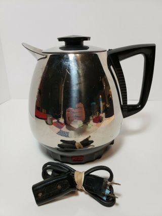 Vtg Saladmaster Jet - O - Matic Automatic Coffee Maker Pot Model 10 Cup -