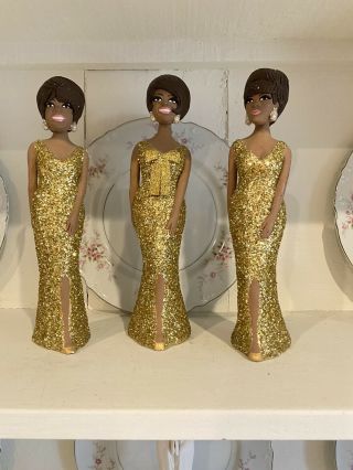 Bob Fowley Diana Ross And The Supremes Scultpure Dolls
