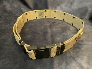 Powell Military Tactical Utility Belt Desert Tan Large To 44 Inches Excel.  Cons.