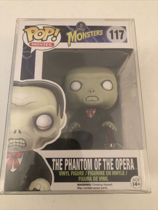 Funko Pop Universal Monsters 117 The Phantom Of The Opera Figure In Protective