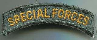 Us Army Special Forces Full Color Patch Tab Cut Edge