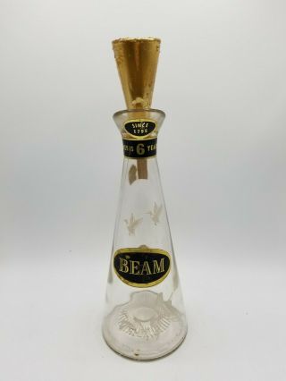 Vintage 1955 Jim Beam Bottled In Bond Decanter Royal Crystal