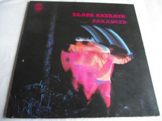 Black Sabbath Paranoid 1970 Uk 1st Swirl Vertigo Lp Big Bear Credit.