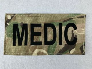Uk British Army Surplus Mtp Medic Identity Patch Medical Iff Hook & Loop Fixing
