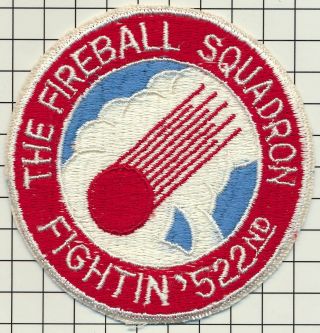 Usaf Patch - 522nd Tactical Fighter Squadron F - 100d Era [1965 - Mint]