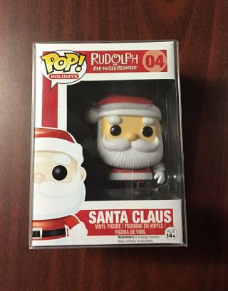 Funko Pop Santa Claus Rudolph The Red Nosed Reindeer Vaulted With Protector