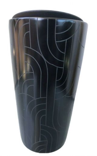 Starbucks Black Geometric Ceramic Hot Cup Tumbler
