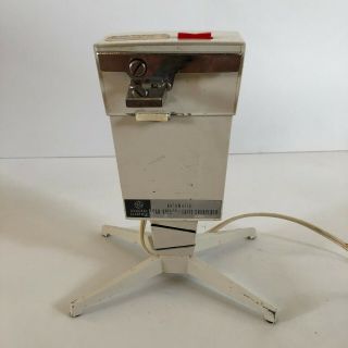 Vintage Ge General Electric Automatic Can Opener Knife Sharpener Cream Diec19