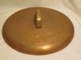 vintage copper lid sauce pan pot handled top cover 8 