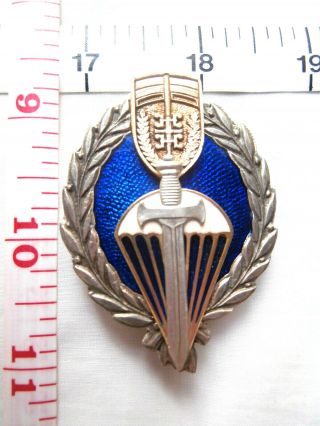 Serbia Kosovo War Special Police Parachutist Metal Brevet Badge Elite Wolfs.