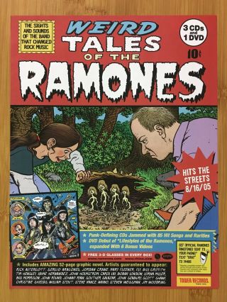 2005 Weird Tales Of The Ramones Print Ad/poster Official Cd/dvd Promo Art Rare