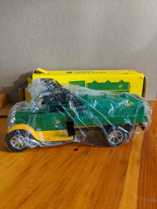 Bp Collectible Green/yellow Die Cast Tanker Truck/bank W/box In Bag
