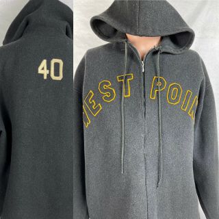 Vtg West Point Us Military Wool Lacrosse 40 Hooded Pullover Rare Htf 1950’s Euc