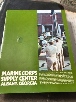 Marine Corps Supply Center Albany,  Ga 1974 Brochure/bp Publications