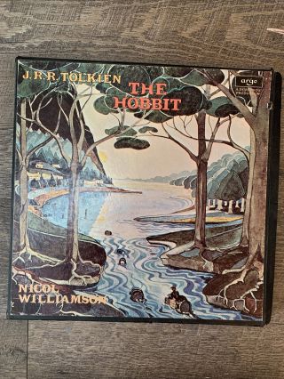 The Hobbit By Jrr Tolkien 4 Lp Vinyl Album Box Set Audiobook 1974 Uk