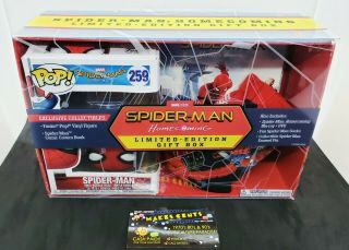 Spiderman Homecoming Walmart Exclusive Gift Box Set Funko Pop 259 -