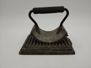 Antique Primitive Cast Iron Geneva Hand Fluter Pat 