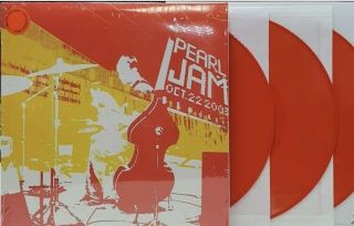 Pearl Jam ‎–live At Benaroya Hall Colored Vinyl Red 3lp Reissue