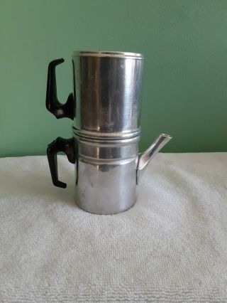 Vintage Aluminum Flip Drip Espresso Coffee Maker Italy
